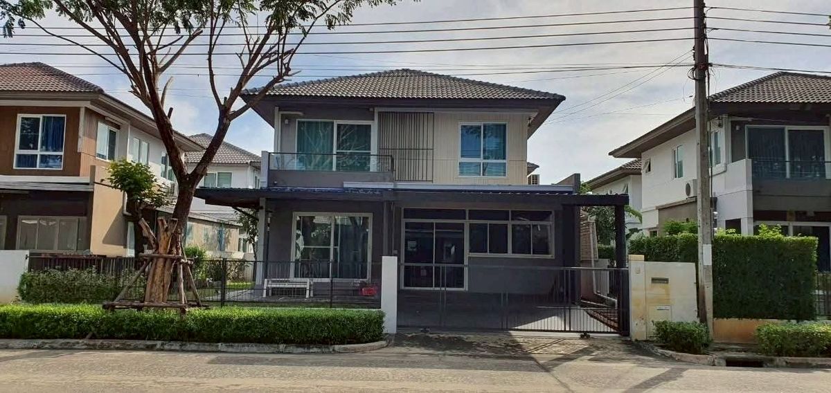 ให้เช่าบ้านลาดกระบัง สุวรรณภูมิ : RENT:รหัสทรัพย์ H2024 เช่าบ้านเดี่ยว หมู่บ้านพฤกษ์ลดา สุวรรณภูมิ 