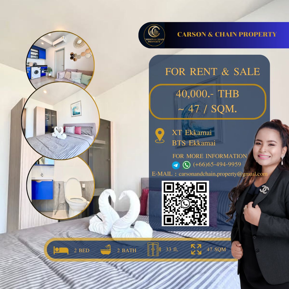 For RentCondoSukhumvit, Asoke, Thonglor : XT Ekkamai