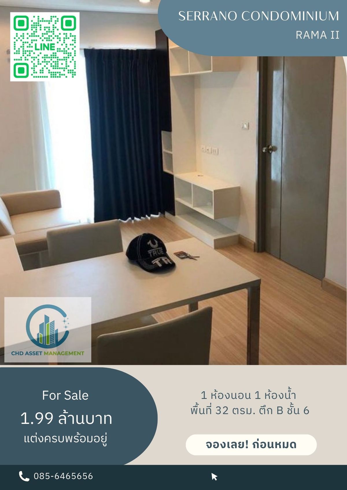 For SaleCondoRama 2, Bang Khun Thian : ✨ Urgent sale !!! ✨ Condo Chapter One Modern Dutch Rat Burana