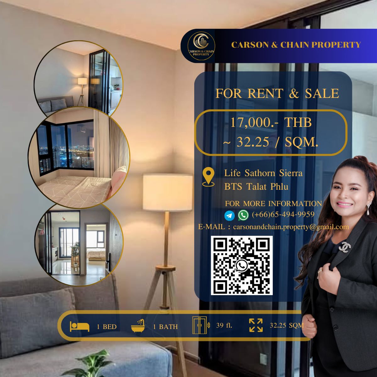 For RentCondoThaphra, Talat Phlu, Wutthakat : Life Sathorn Sierra