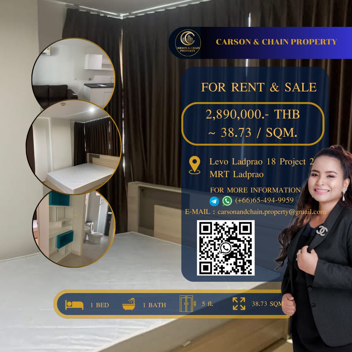 ขายคอนโดลาดพร้าว เซ็นทรัลลาดพร้าว : Levo Ladprao 18 Project 2