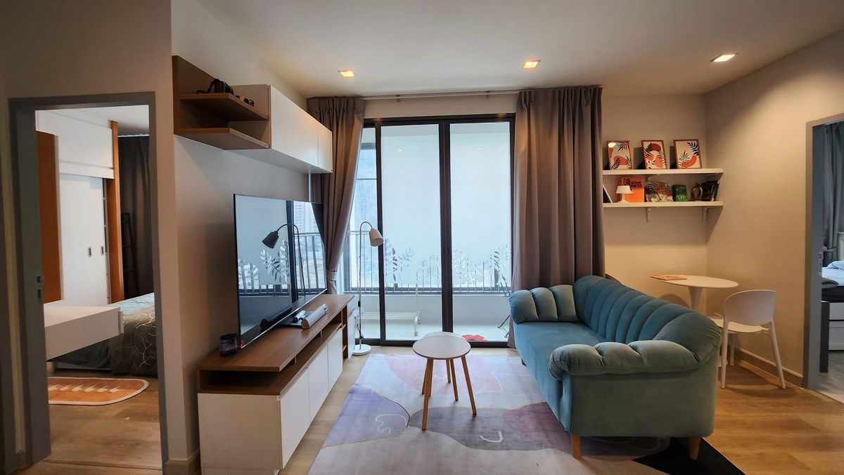 For RentCondoRama9, Petchburi, RCA : New Renovate 🔥 Beautiful 2 bedrooms, reservations before falling out