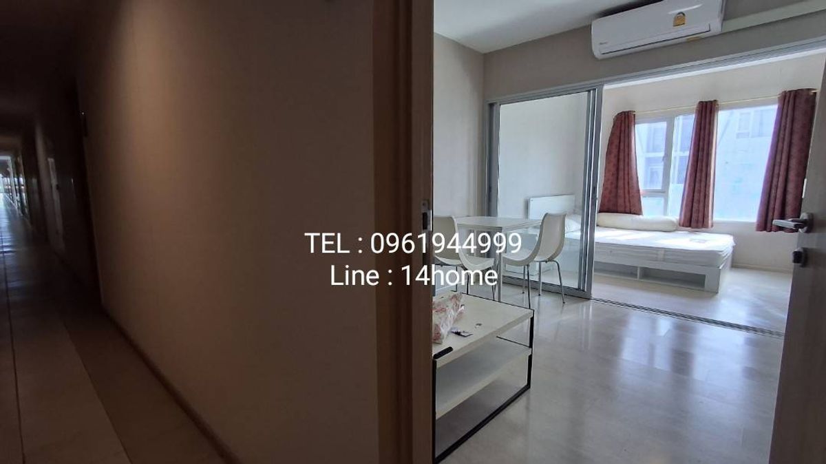 For RentCondoRama 2, Bang Khun Thian : (Room 28 mm, 2 air conditioners) Condo for Rental, Rama 2, Phase 1 Building B 4, Room 28 sqm. View of the project for rent 6,000 contact 096194999