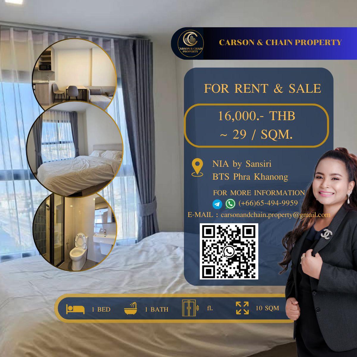 ให้เช่าคอนโดอ่อนนุช อุดมสุข : NIA by Sansiri