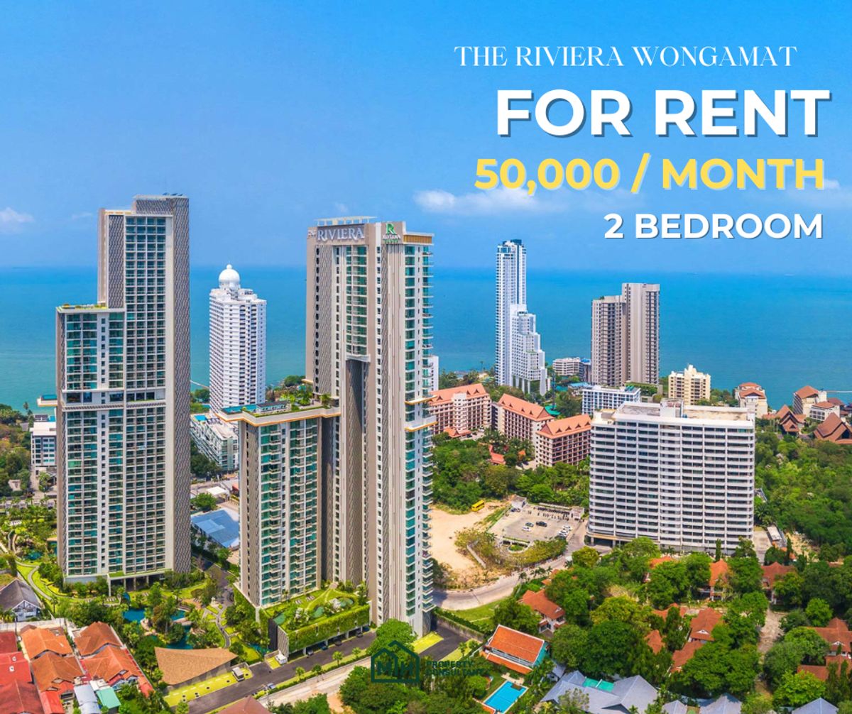 For RentCondoPattaya, Bangsaen, Chonburi : 🌟 For Rent @ The Riviera Wongamat | Tower B | 12th Floor (Available on July)🌟