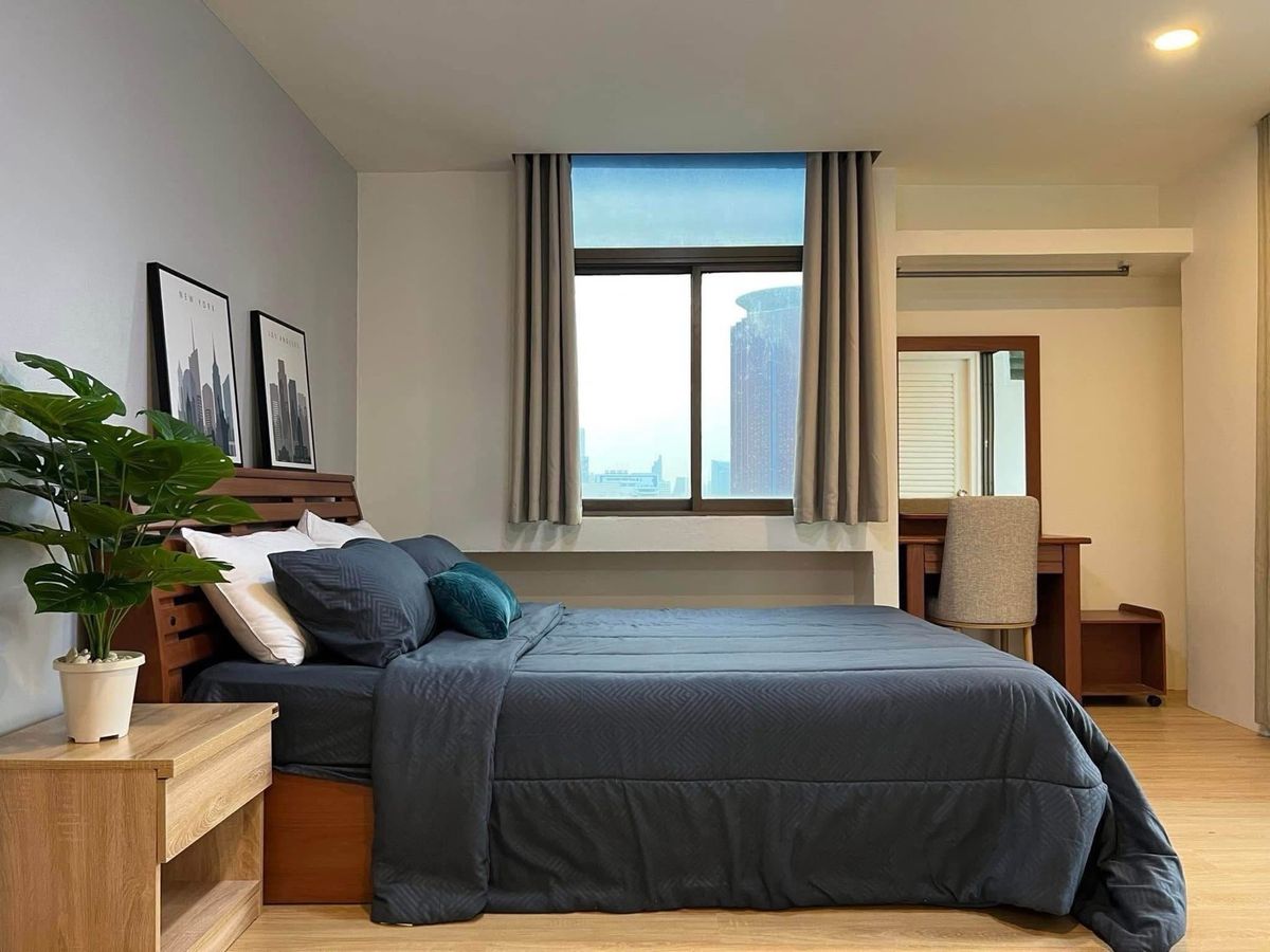 For RentCondoRatchathewi,Phayathai : PRATUNAM PRESTIGE condo for rent, near BTS Ratchathewi, beautiful room, complete decoration Ready Interested in greeting