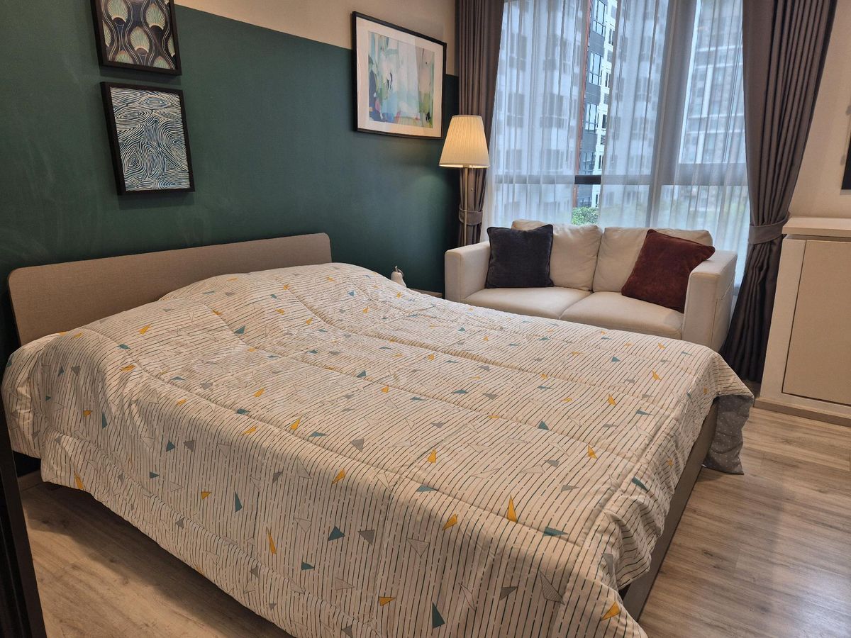 For RentCondoRatchadapisek, Huaikwang, Suttisan : 🔥For urgent rent🔥XT Huai Khwang, fully furnished, ready to move in, low floor, garden view, near Huai Khwang BTS station