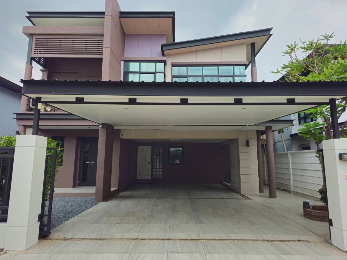 For RentHouseMin Buri, Romklao : Aqua Divina detached house for rent, Soi Ramkhamhaeng 94, Land 75 sq.w.