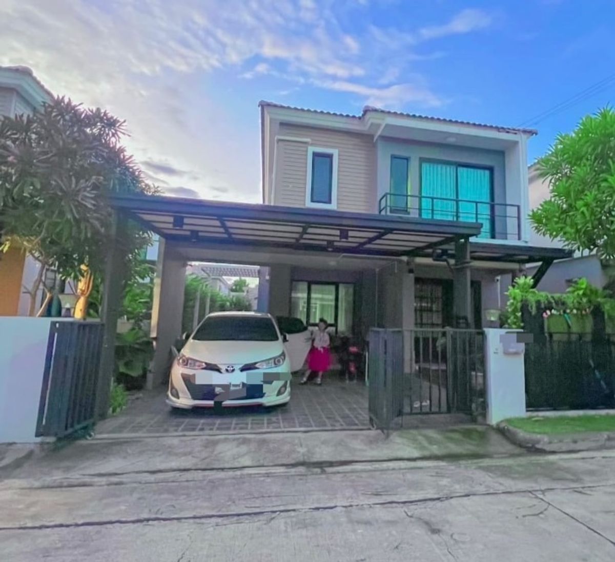 For RentHouseNonthaburi, Bang Yai, Bangbuathong : Rent a detached house, Areeya Komo, beautiful house, full furniture