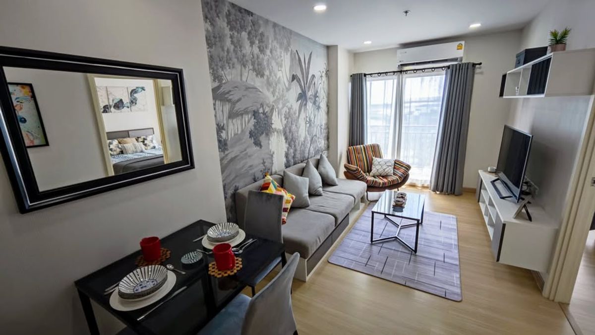 ให้เช่าคอนโดบางแค เพชรเกษม : ⭐️ Supalai Veranda Phasi Charoen Station ⭐️ 1 ห้องนอน 1 ห้องน้ำ 45 ตรม. ห้องใหญ่ตกแต่งอย่างดี เฟอร์นิเจอร์ครบ