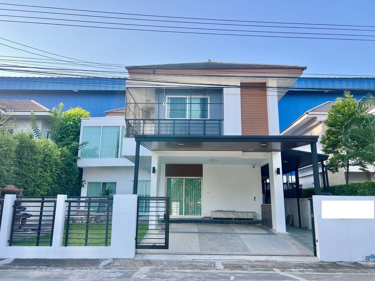 ขายบ้านลาดกระบัง สุวรรณภูมิ : 55ตรว 3นอน3น้ำ บ้านเดี่ยว 2 ชั้น แมกซิม กรีน วิลเลจ ร่มเกล้า สุวรรณภูมิ