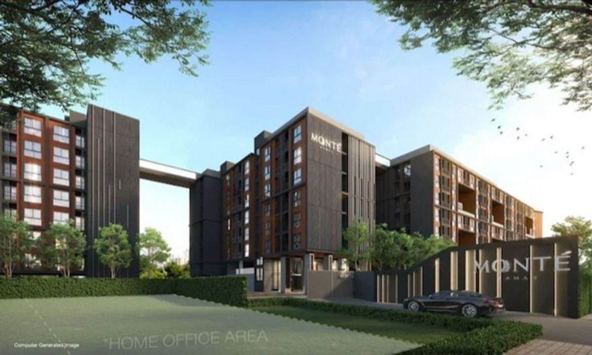 For SaleCondoRama9, Petchburi, RCA : [Cheap for sale] Monte Rama 9 | New room, never lived | Floor 4 | 22 sq.m. | 1 bedroom 1 water | With complete fir | 1.9 million
