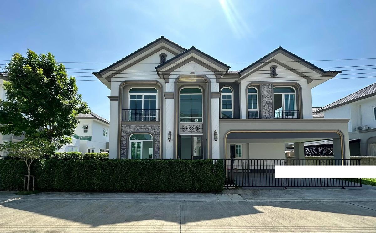 For RentHouseSamut Prakan,Samrong : Rent 100 Sq. 5 beds, 5 water, 2 -story house, Grand Dio Bangna Km 5