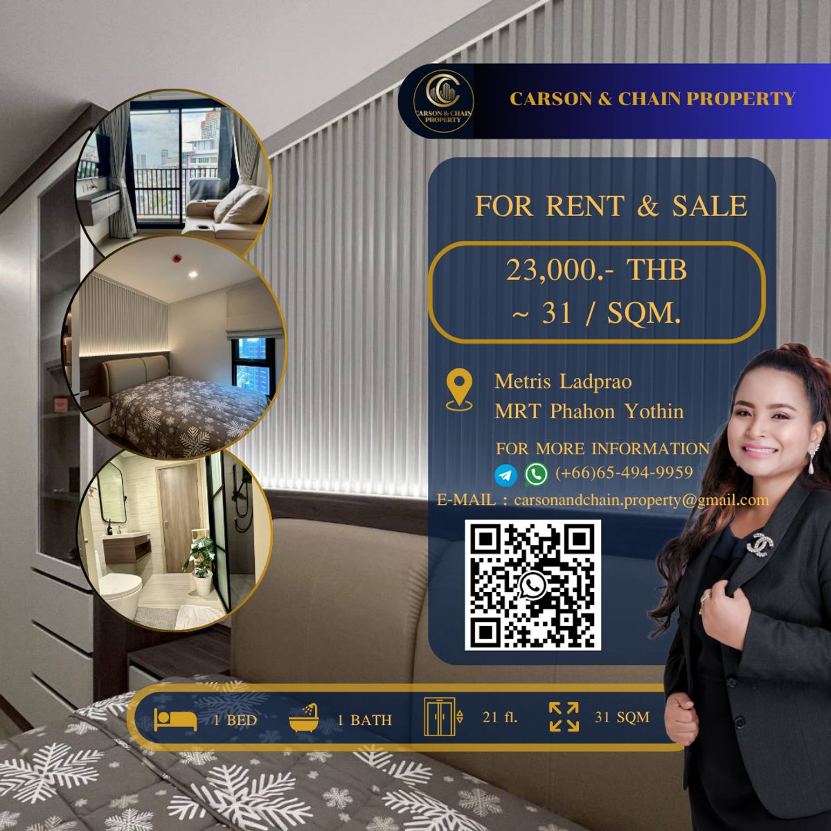 For RentCondoLadprao, Central Ladprao : Metris Ladprao