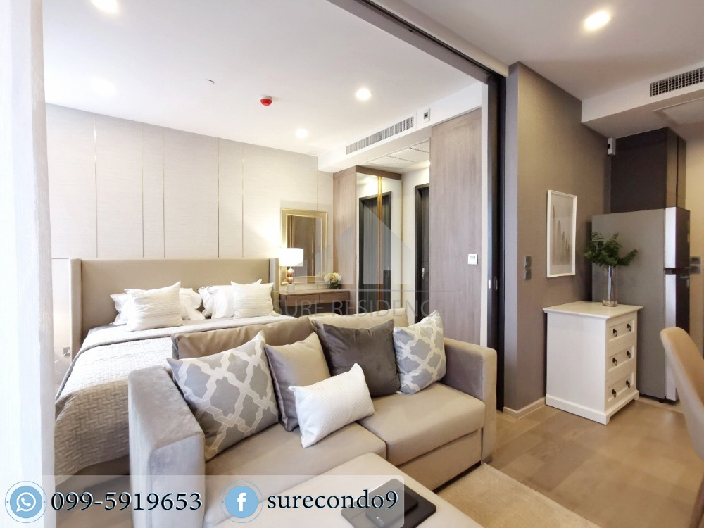 ให้เช่าคอนโดสุขุมวิท อโศก ทองหล่อ : 😊 For RENT ให้เช่า 1 ห้องนอน ใกล้ MRT สุขุมวิท เพียง 1 นาที 🏢โครงการ แอชตัน อโศก Ashton Asoke 🔔พื้นที่:35.00ตร.ม. 💲ราคาเช่า:37,000.-บาท 📞นัดชมห้อง:099-5919653 ✅LineID: @sureresidence