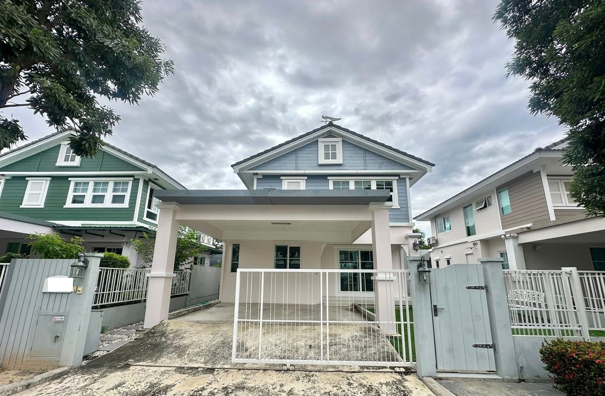 For RentHouseBangna, Bearing, Lasalle : Rent 51 Sqwa, 3 bedrooms, 3 water houses, 2 -storey house, Chaiyapruek Bangna Km 7