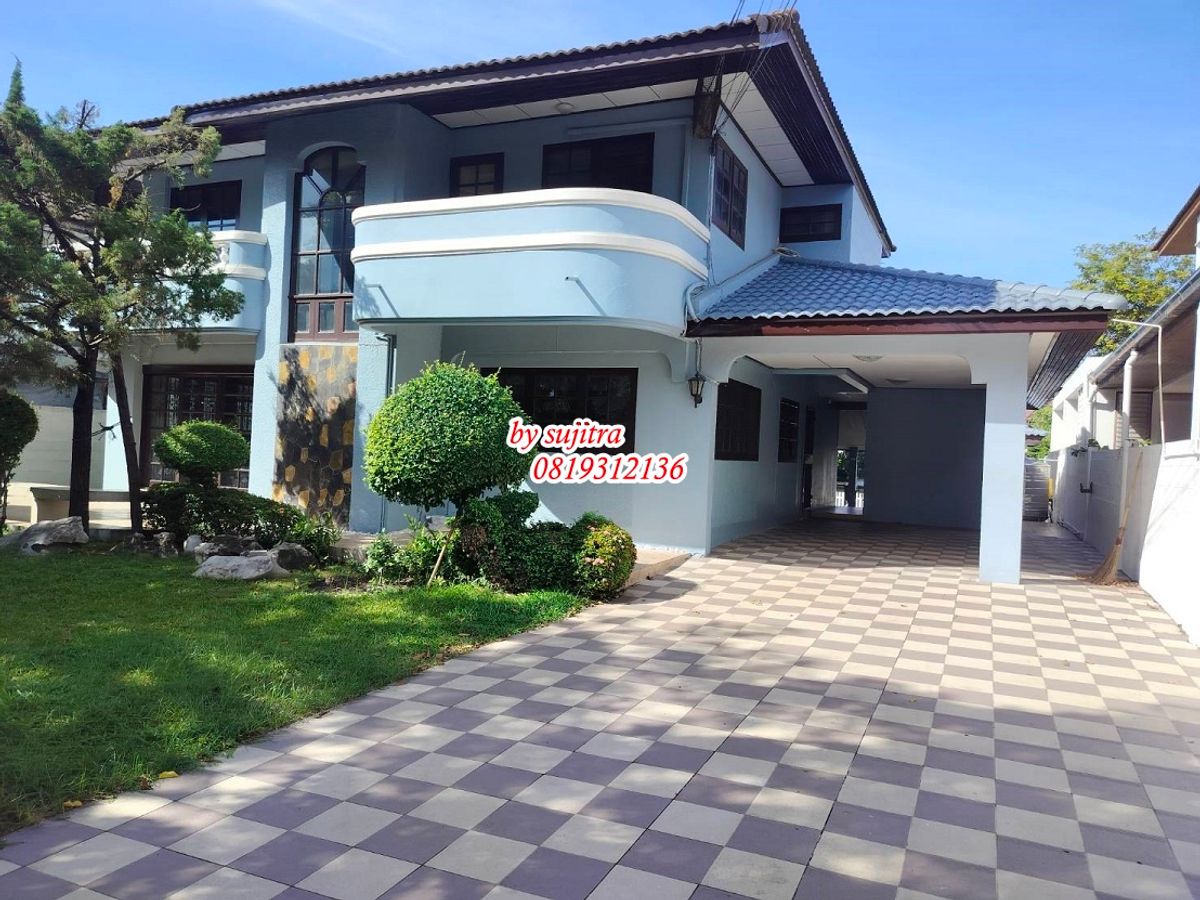 ให้เช่าบ้านแจ้งวัฒนะ เมืองทอง : ให้เช่า บ้านเดี่ยว 2 ชั้น 150 ตรว. สวย ๆ บรรยากาศร่มรื่น หลังบ้านติดทะเลสาป อยู่ ใกล้ BIG C แจ้งวัฒนะ