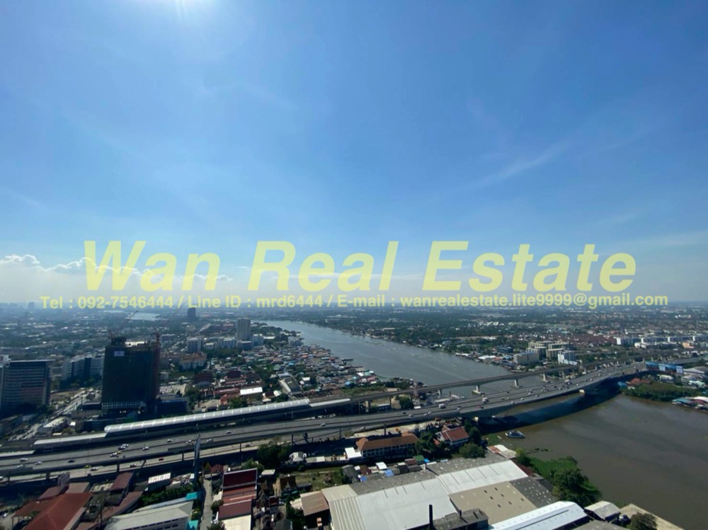 For RentCondoRattanathibet, Sanambinna : For rent, politan rive, 31 sq.m., 46th floor, fully furnished, river view, fully furnished, ready to move in
