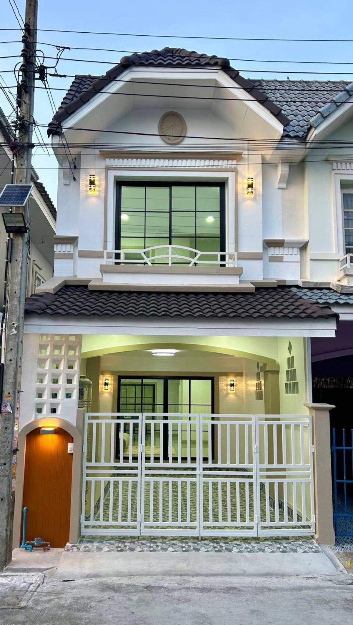 ขายทาวน์โฮมนนทบุรี บางใหญ่ บางบัวทอง : ขายทาวน์เฮ้าส์/ทาวน์โฮม  บ้านมนวดี บางคูรัด บางบัวทอง นนทบุรี CX-135303