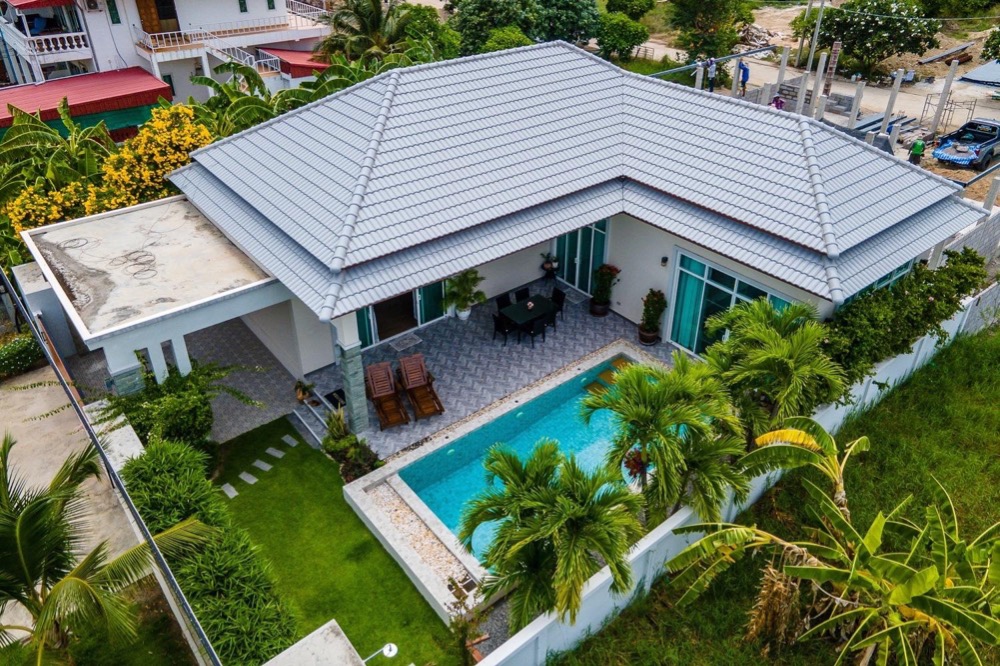 ขายบ้านหัวหิน ประจวบคีรีขันธ์ : บ้านพูลวิลล่า พิกัดหัวหิน บรรยากาศเงียบสงบ ปลอดภัย ส่วนตัว พร้อมอยู่