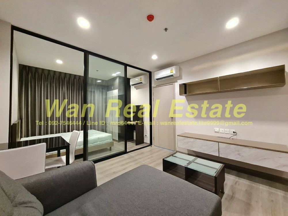 For RentCondoRattanathibet, Sanambinna : Condo for rent, politan rive, 44th floor, size 31 sq.m., location in front of the river, beautiful decoration, ready to move in, new room