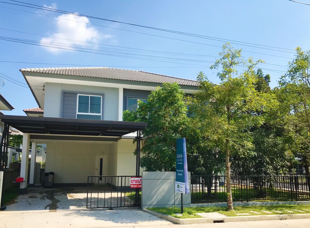 ให้เช่าบ้านพระราม 5 ราชพฤกษ์ บางกรวย : ให้เช่าบ้านใหม่โครงการ CASA waterside เฟอร์นิเจอร์ครบ หิ้วกระเป๋าอยู่ได้เลย