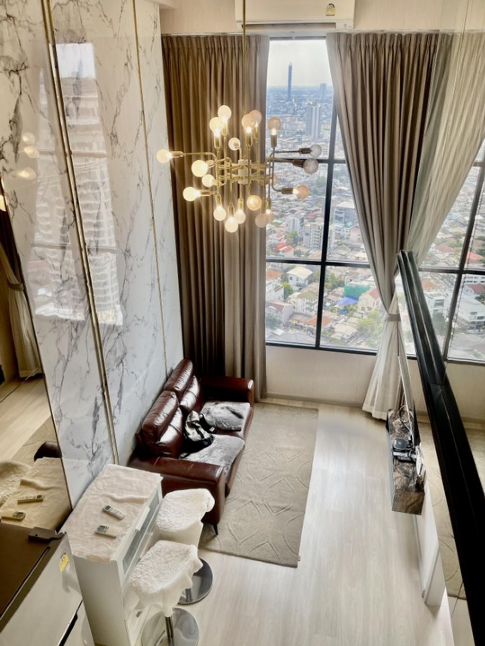 ให้เช่าคอนโดสาทร นราธิวาส : Knightsbridge Prime Sathorn วิวเมือง ออกไปทางสะพานพระราม9 และกสิกรราชบูรณะ