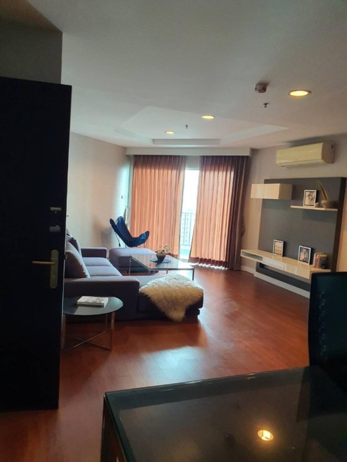 For RentCondoRama9, Petchburi, RCA : 🔥Available Now🔥Belle Grand Rama 9 2-1BR 77sqm, high floor, large room, complete electrical appliances, ready to move in 082-459-4297