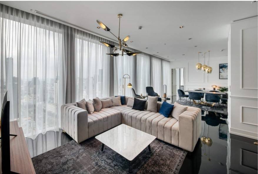 ให้เช่าคอนโดสาทร นราธิวาส : คอนโดให้เช่า The Ritz-Carlton Residences Bangkok  ประเภท 2 ห้องนอน 2.5 ห้องน้ำ ขนาด 151 ตร.ม.