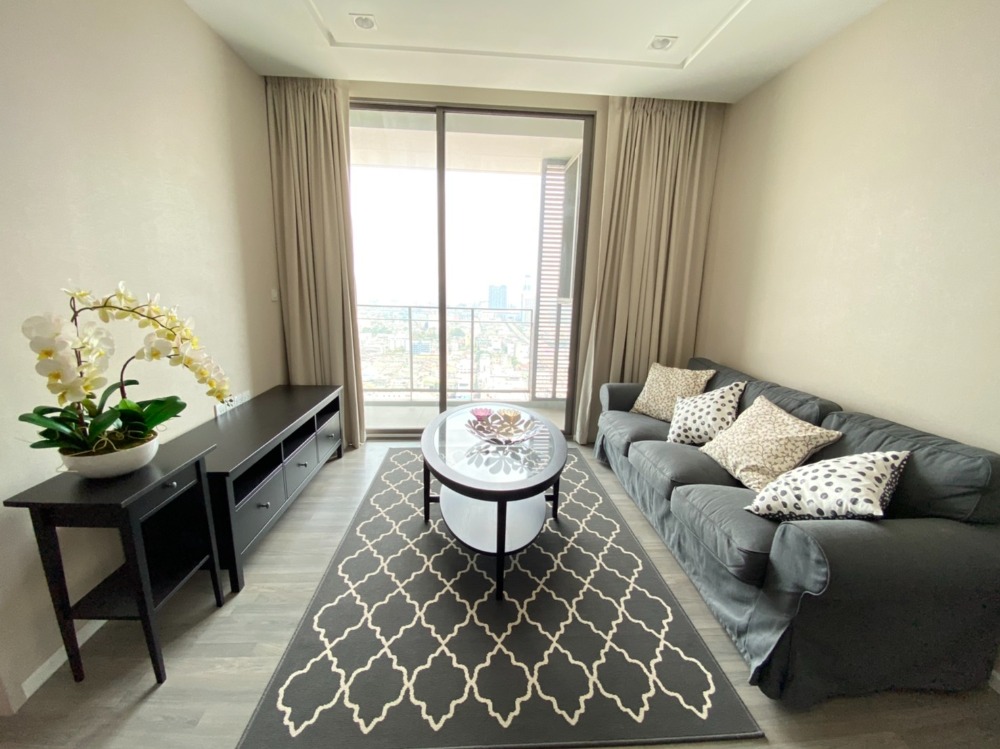 For RentCondoBang Sue, Wong Sawang, Tao Pun : For rent 333 Riverside 1 bedroom, 46 sqm., High floor, fully furnished.