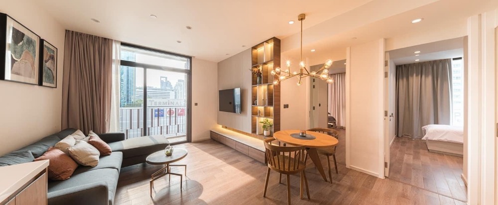For RentCondoSukhumvit, Asoke, Thonglor : Muniq sukhumvit 23 for rent 2 bedroom 69.5 sq.m. floor 19 price 70,000THB/month Fully furnished, Ready move in near BTS Asoke