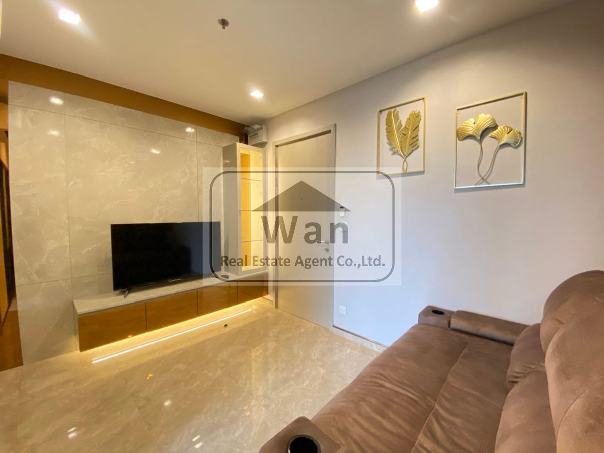 ให้เช่าคอนโดรัตนาธิเบศร์ สนามบินน้ำ พระนั่งเกล้า : ให้เช่าคอนโด  politan aqua ขนาด 30 ตร.ม. วิวสวนและแม่น้ำ ตกแต่งสวย