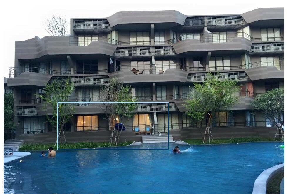 ขายคอนโดชะอำ เพชรบุรี : ขายบ้านแสนงาม​ ห้องเทพ pool access super rare item ห้องแบบ 2 ห้องนอน 2 ห้องน้ำ