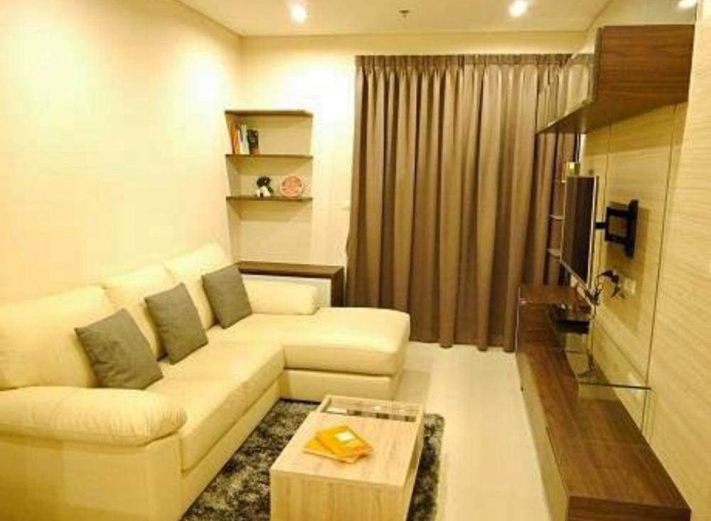 For RentCondoRama9, Petchburi, RCA : Available for rent, Villa Asoke, 1 bedroom, 1 bathroom, 48 sqm, big room, beautiful decoration, good view, complete electrical appliances, near mrt Petchburi 095-249-7892