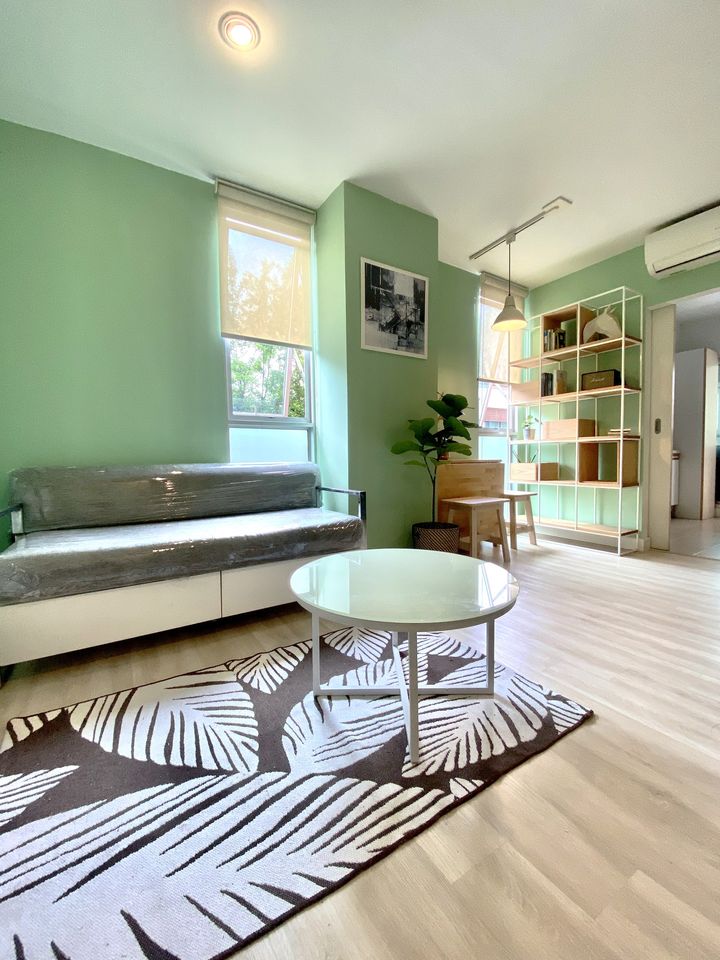 For RentCondoLadprao101, Happy Land, The Mall Bang Kapi : Condo for rent, The Niche ID Lat Phrao 130, large room, beautifully decorated. Near Lat Phrao BTS, Bang Kapi, can walk.
