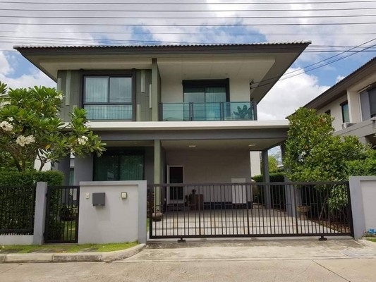 ขายบ้านบางนา แบริ่ง ลาซาล : sss296  ขาย  บ้านเดี่ยว บุราสิริ วงแหวน-อ่อนนุช Burasiri Wongwaen-Onnut หลังมุม