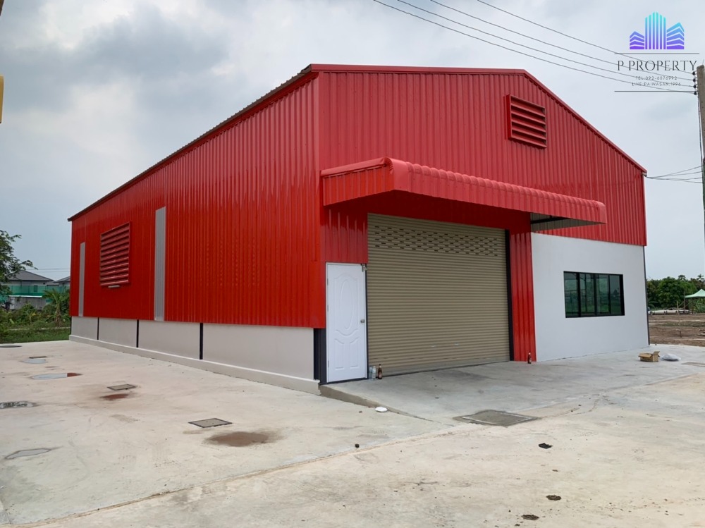 For RentWarehouseNonthaburi, Bang Yai, Bangbuathong : Warehouse with office for rent, Bang Bua Thong District, Nonthaburi Area 240 sq m.