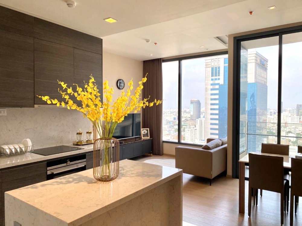 ให้เช่าคอนโดสุขุมวิท อโศก ทองหล่อ : The ESSE Asoke  (สำหรับเช่า) | 2 ห้องนอน 2 ห้องน้ำ | ตกแต่งเฟอร์นิเจอร์ครบ พร้อมเข้าอยู่. | 📞 𝐂𝐚𝐥𝐥. | 𝐋𝐢𝐧𝐞. 𝟎𝟔𝟐-𝟔𝟗𝟒-𝟏𝟕𝟗𝟒