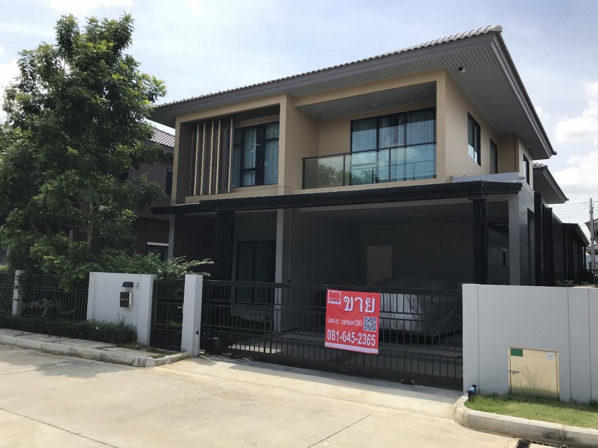 For SaleHousePathum Thani,Rangsit, Thammasat : M1223 This way, this way, 2nd hand house, 1st hand condition, ready to move in, Single House Burasiri - Rangsit, No. 88/141 Soi 12, Rangsit-Pathum Thani Road, Suan Phak Chi Subdistrict, Mueang District, Pathum Thani Province