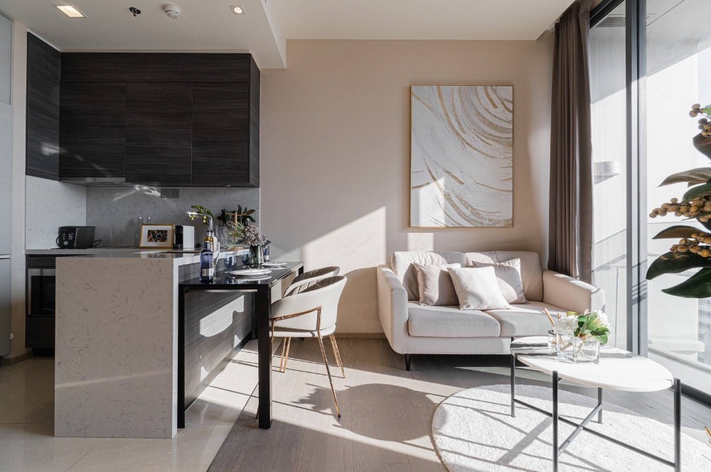 ให้เช่าคอนโดสุขุมวิท อโศก ทองหล่อ : The ESSE Asoke⭐Luxury One Bedroom⭐37 Sq.m⭐High Floor⭐Asok - Sukhumvit.