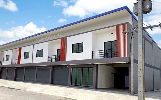 For RentWarehousePathum Thani,Rangsit, Thammasat : Commercial building, warehouse, office, kitchen for rent, size 200 sq.m., Soi Bongkot, Khlong Luang