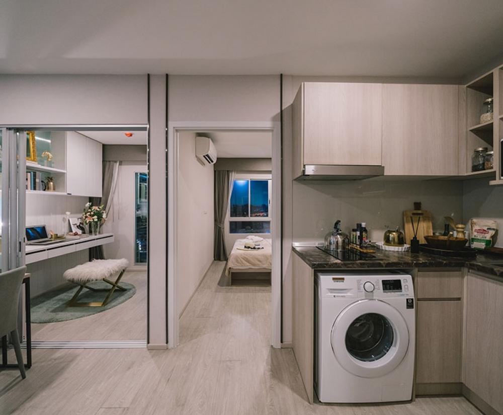 For SaleCondoThaphra, Talat Phlu, Wutthakat : Full price reduction!!️ Project Elio Sathorn-Wutthakat 1 bedroom, 1 multipurpose room, price only 2.89 million baht, near BTS Wutthakat, can borrow 110%, have change 🎉🎉